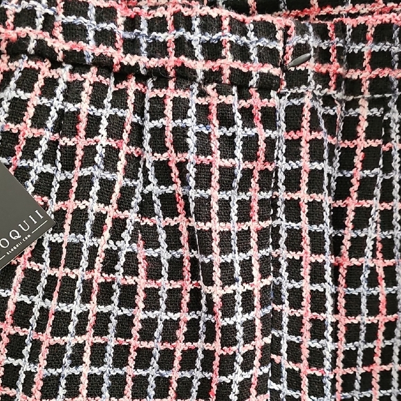 Eloquii Black and Mauve Plaid Skirt - Picture 4 of 6
